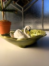 小さなボウル　白鳥　シルバック　小皿入れ　ピンディッシュ　英国　SylvaC窯　