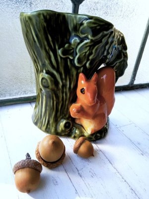 画像3: シルバックのりす　英国　SylvaC　花瓶　 フラワーベース　グリーン