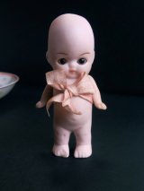 ガラス目のオールビスク　スリーピングアイ   ６，５cm　アンティークドール 　HERTWIG　ヘルトヴィヒ　 
