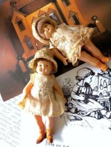 春をさがしてストローハット　セルロイドの女の子ドール　ドイツ　ドールハウス