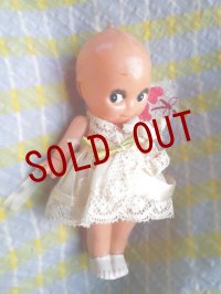 HAPPY PRICE！　白いドレスのキューピー　ドイツ　ローズオニール 　１１，５ｃｍ　セルロイド