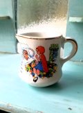 クリーマ―　赤ずきんちゃんと狼　ミニチュア　イングランドの古い食器　
