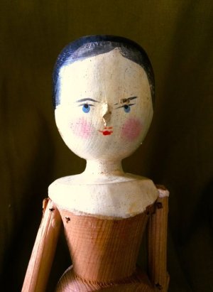 画像1:  ペグドール　オランダ人形　ウッデンドール　ジャーマンアンティーク　  
