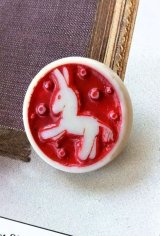 デザインの素敵な ARTID　BUTTON　ろば　英国　