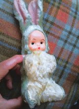 兎さんになった女の子　セルロイド　ジャーマンアンティーク　２１ｃｍ