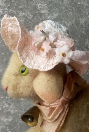 画像3: ピンクのフラワーハット　C　人形用    麦わら帽子  ミニチュアサイズ　