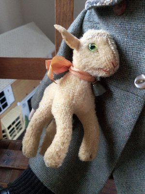 画像1: 緑の目をした子羊　LAMBY　１０ｃｍ　シュタイフ　