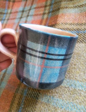 画像2: タータンのマグカップ　ブルーチェック　スモールサイズ　ANTA　 SCOTLAND