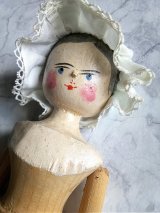 ペグドール　オランダ人形　２９ｃｍ　人形の家　アンティークのウッデンドール 