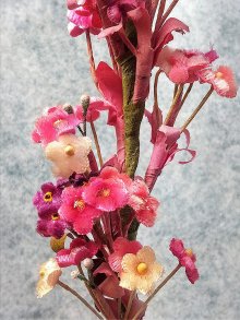 他の写真1: 布花　わすれな草  　コサージュパーツ　ヴィンテージ　デッドストック　