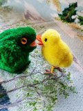 ★SNAP Advent Day ８★　あひるの子とカエル　シュタイフのウール　ポンポンバード   