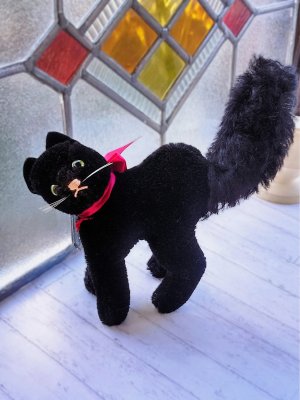 画像2: 緑の目の黒猫さん 　ハーマン　１３ｃｍ　ジジ