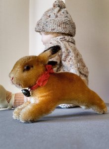 他の写真2: 元気な跳び姿の うさぎ  HOPPY　ビンテージ　４０年代占領下時代のドイツ　シュタイフ