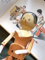 ペグドール　オランダ人形　３０ｃｍ　人形の家　アンティークのウッデンドール 