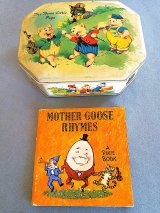 三匹のこぶた ＆ マザーグースの絵本　トフィー缶　ヴィンテージ　