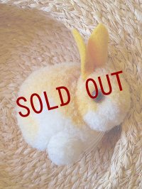 HAPPY PRICE！　シュタイフのポンポンうさぎ　４ｃｍ　毛糸玉　カステラ色のウールラビット