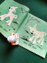 布絵本　こひつじ　ディーンズ　ラグブック　CLOTH BOOK　from ENGLAND