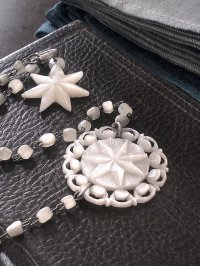 星に願いを　マザーオブパール のペンダント　白いアクセサリー　ベツレヘムパール　