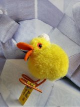 カステラ色のあひるさん　シュタイフのウールポンポン　バード   