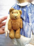 ポケットサイズベア　１０ｃｍ　ジャーマンアンティーク　ハニーカラーのくま