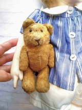 ポケットサイズベア　１０ｃｍ　ジャーマンアンティーク　ハニーカラーのくま