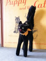 ベルベットの黒猫　トムキャット　シュタイフ　１０，５ｃｍ　