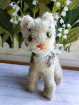 猫のLIZZY　ピスタチオグリーン　ガラス目　シュタイフ　キャット
