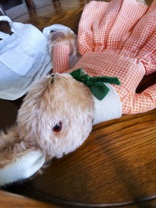 他の写真2: HAPPY PRICE！　エプロンした足長うさぎさん　ヴィンテージの ドレスラビット