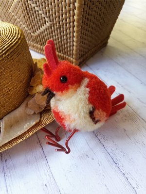 画像5: シュタイフのポンポンバード　カラフルな羽のおしゃれさん