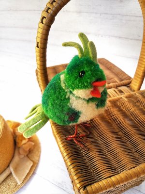 画像3: シュタイフのポンポンバード　カラフルな羽のおしゃれさん