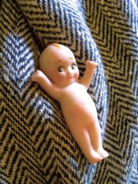 ビスクキューピー　ローズオニール　５，５ｃｍ　ミニチュア　スタンディング