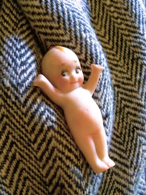 画像1: ビスクキューピー　ローズオニール　５，５ｃｍ　ミニチュア　スタンディング