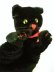 画像2: 黒猫の指人形　シュタイフ　ハンドパペット　 (2)