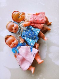 眠り目ベビー　３体セット　スリーピングアイ　ミニチュアドール　