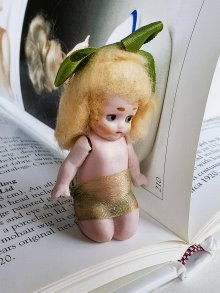 他の写真1: オールビスクドール　アンティークミニチュア　５，５ｃｍ　HERTWIG　人形遊び　ドールハウス　　　　　　