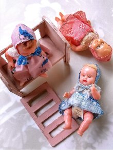 他の写真3: 眠り目ベビー　３体セット　スリーピングアイ　ミニチュアドール　