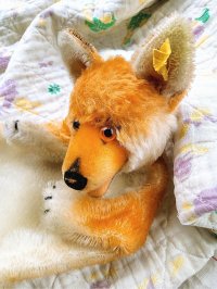 シュタイフのキツネ　指人形　ヴィンテージ　パペット