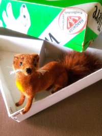森の動物　イタチ　ワグナー社　WAGNER　ミニチュア