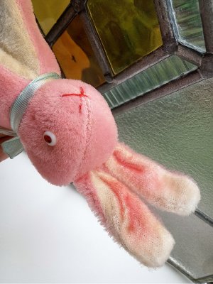 画像4: レトロなうさぎ　さくら色　海を渡ったジャパンラビット　１１ｃｍ