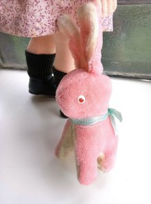 他の写真2: レトロなうさぎ　さくら色　海を渡ったジャパンラビット　１１ｃｍ