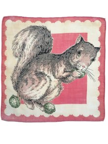 他の写真3: リスのハンカチ　ヴィンテージ　ピンク　ヴィンテージコレクション