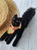 画像4: ベルベットの黒猫　目が点になってるトムキャット　シュタイフ　８，５ｃｍ　