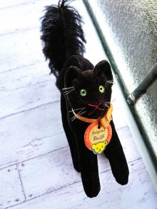 他の写真1: ベルベットの黒猫　目が点になってるトムキャット　シュタイフ　８，５ｃｍ　