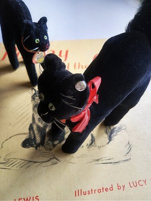 画像3: ベルベットの黒猫　トムキャット　シュタイフ　１０ｃｍ　