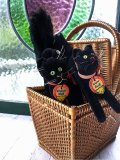ベルベットの黒猫　トムキャット　シュタイフ　１０ｃｍ　