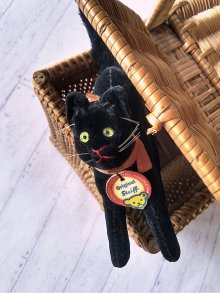 他の写真2: 目が点になってるベルベットの黒猫　トムキャット　シュタイフ　８ｃｍ