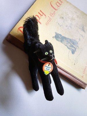画像4: ベルベットの黒猫　トムキャット　シュタイフ　１０ｃｍ　