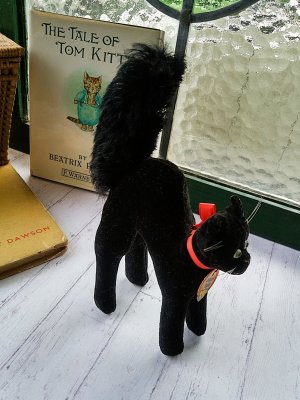 画像5: ベルベットの黒猫　トムキャット　シュタイフ　１０ｃｍ　