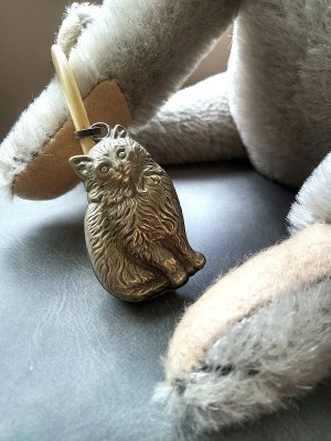 画像3: アンティークの猫のがらがら　ヴィクトリアンキャット　シルバーベビーラトル　　