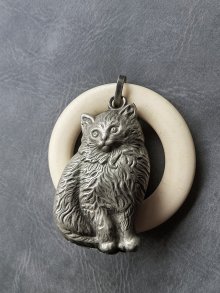 他の写真2: アンティークの猫のがらがら　ヴィクトリアンキャット　シルバーベビーラトル　　